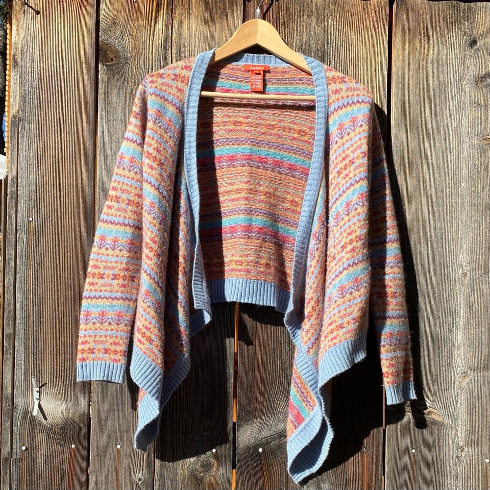Sundance Catalog multi-fiber sweater; size SP